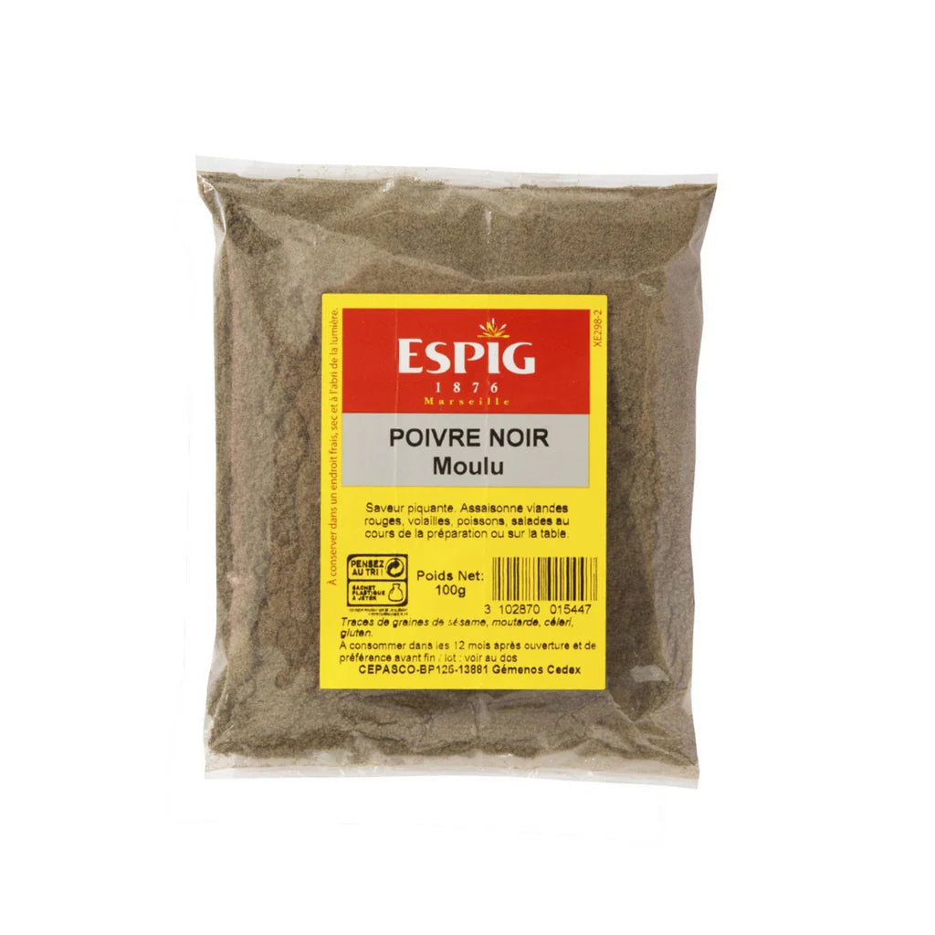 Poivre noir moulu Espig 100g